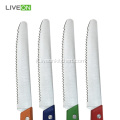 Coltello da pomodoro con manico colorato Set di 4 pezzi